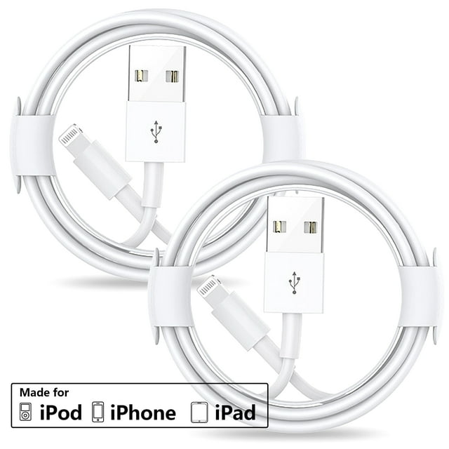 iPhone Charger Apple MFi Certified 2PACK 6FT USB to Lightning Cable