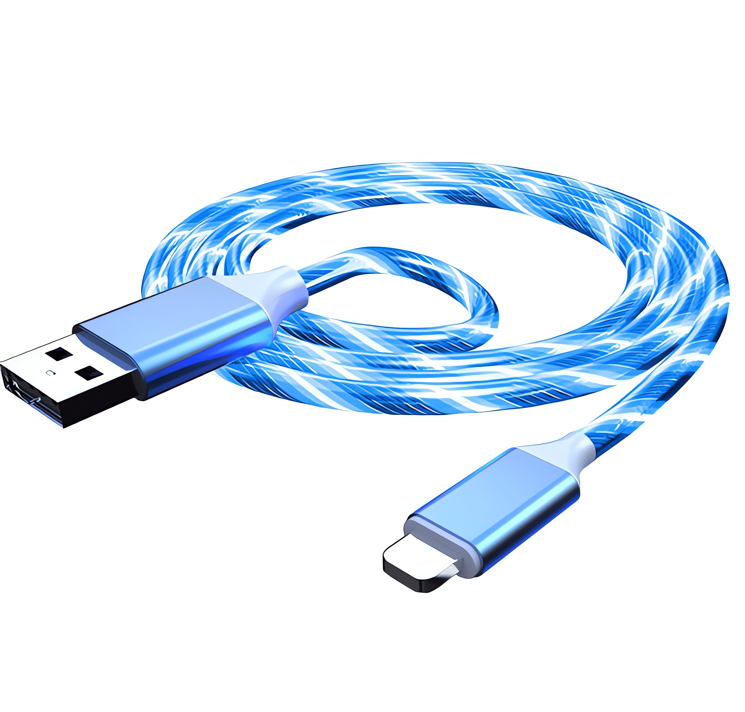 iPhone Charger Cable,[Apple MFi Certified] 3FT Neon Light Lightning