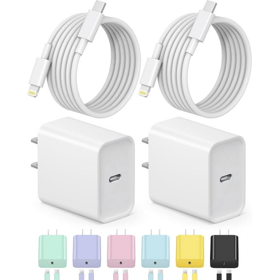 iPhone Charger Fast Charging USB C Charger Block Type C Charging iPad Chargers with 6FT C Chargers Cord Compatible with iPhone14/14 Pro Max/13/13Pro/12/12 Pro/11,iPad