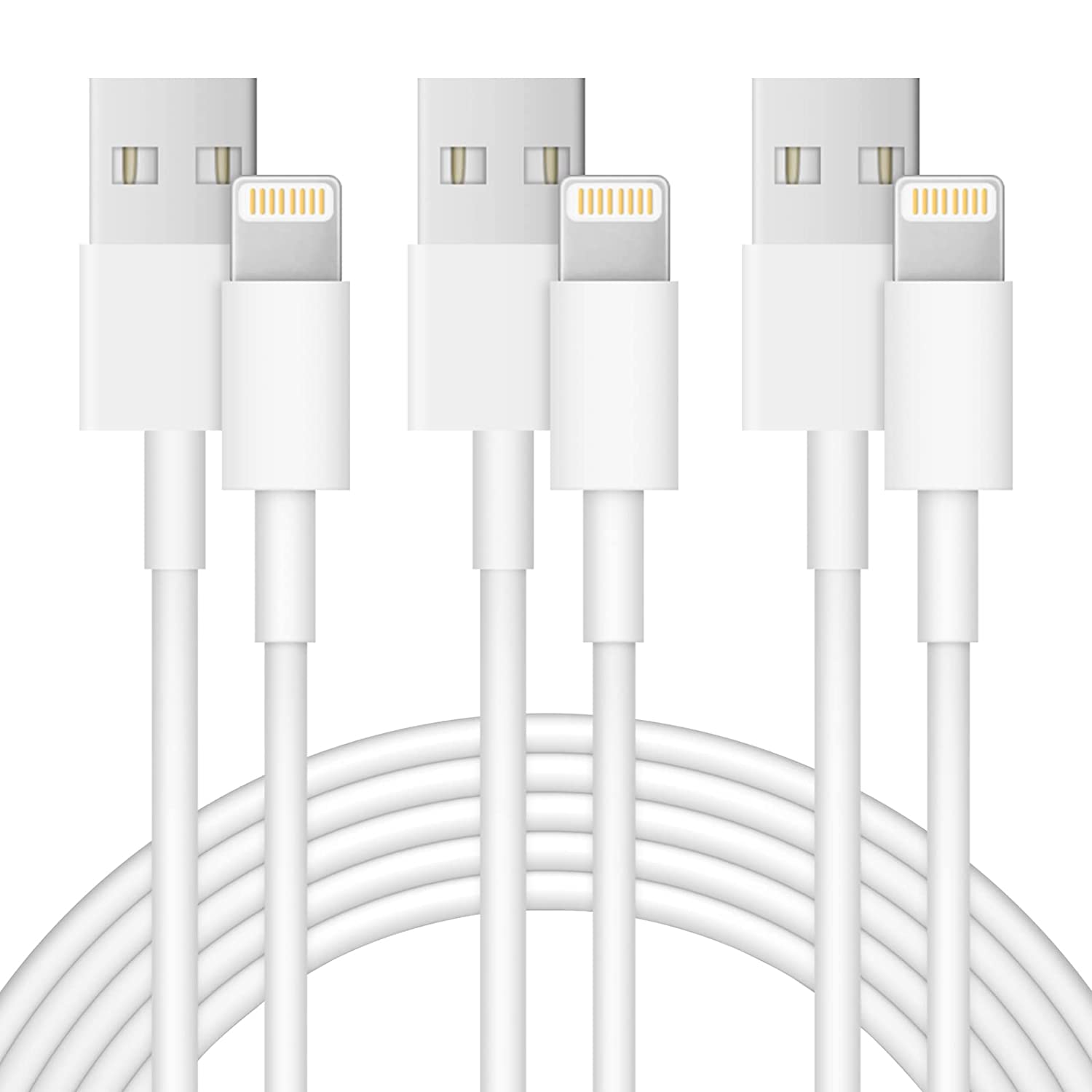 iPhone Charger Lightning CableApple MFi CertifiedUSB Cable 3Pack Charging Cables Compatible