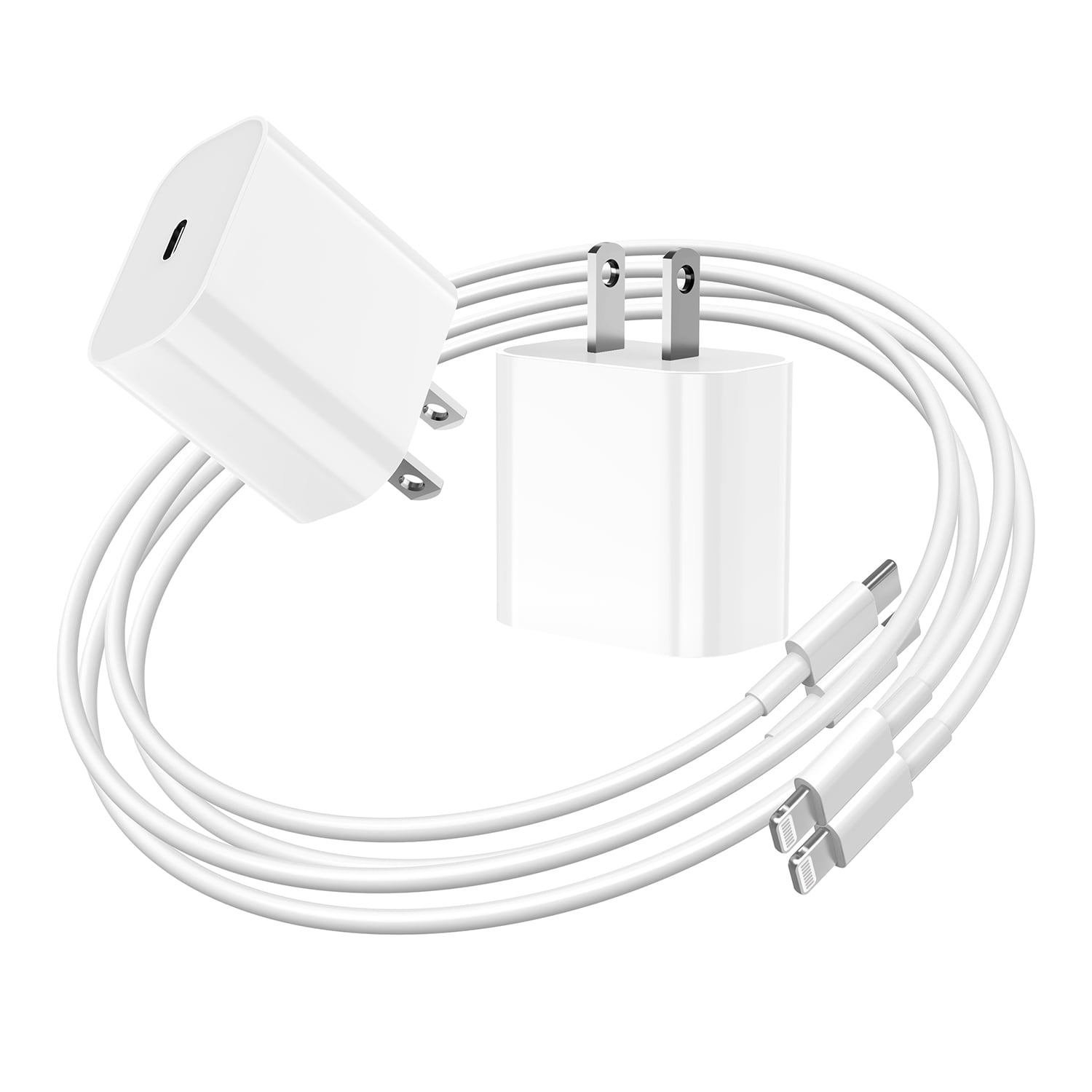 Iphone Charger 20w - 6ft Cable, Fast Charging For Iphone/ipad/airpods Pro,  Compact Design With Over-current Protection, Ideal For Home And Office Use(