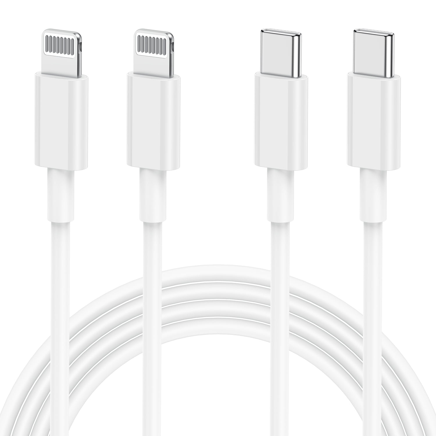 iPhone Fast Charger Cord 6FT, [Apple MFi Certified]2Pack USB C to Lightning Cable, Type C Power