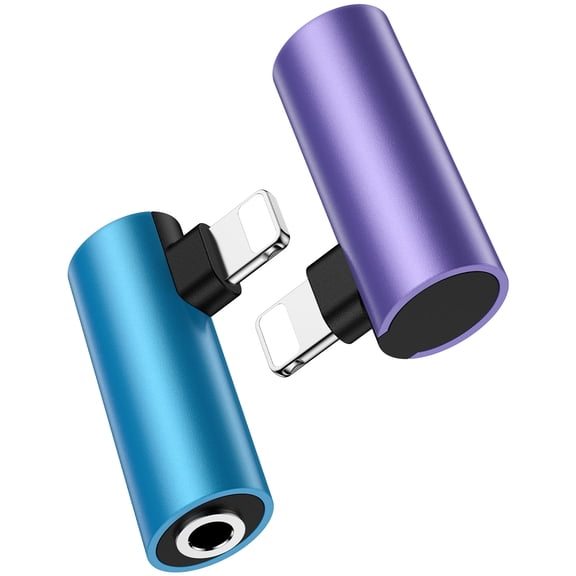 iPhone Headphone Adapter,2Pack iPhone Aux Dongle Cord iOS to 3.5mm Female Headphone Jack Adapter Right Angle Converter Earbuds Splitter Adaptor Audio Jack Cable Compatible with iPhone 14 13 Pro Max