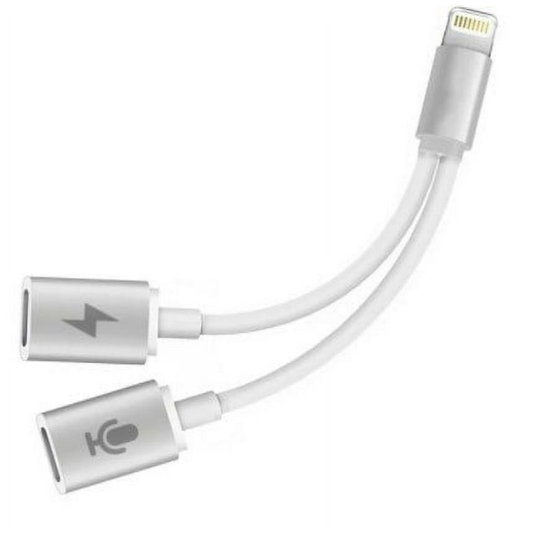 iPhone Headphone Adapter Dual Port Cable Splitter Charger Audio Jack Adapter for iPhone X 8 8 Plus 7 7 Plus Official Accessorie