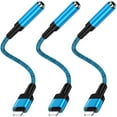 thumbnail image 1 of iPhone Headphone Adapter,Support Calls,3Pack iPhone Aux Dongle Cord 3.5mm Headphone Jack Adapter Converter Braided Earbuds Splitter Adaptor Audio Jack Cable Compatible with iPhone 14 13 12 11 Pro Max, 1 of 7