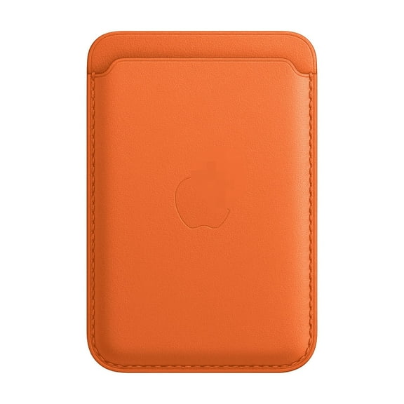 iPhone Leather Wallet with MagSafe Applicable to multiple iPhone models-Orange