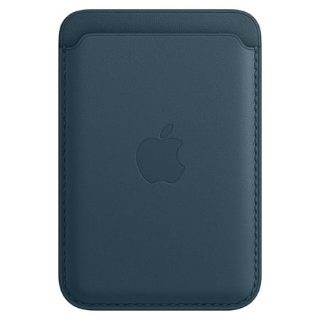 Apple - iPhone® Leather Wallet with MagSafe - Baltic Blue