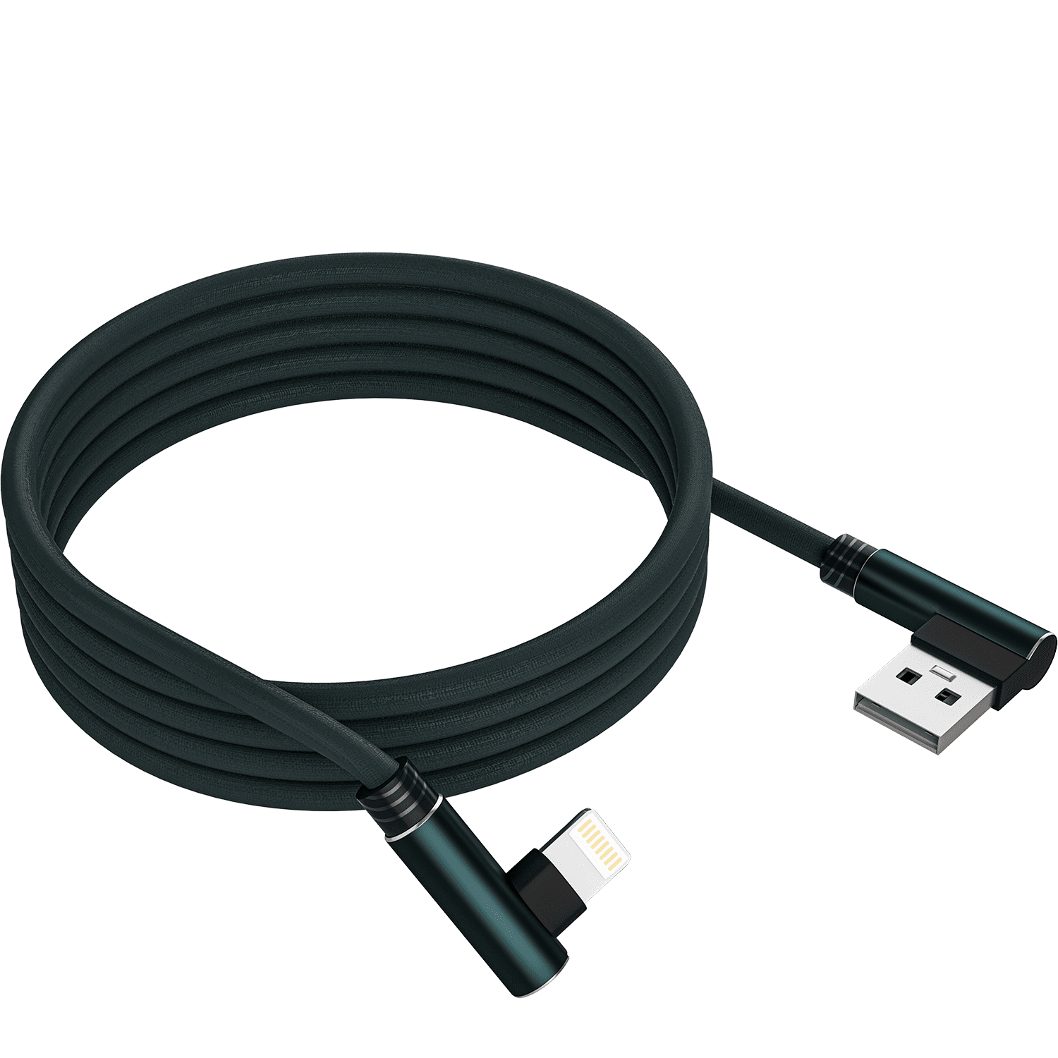 iPhone Lightning Charger, Ironten 3 Pack 6 Ft Midnight Green Apple MFi