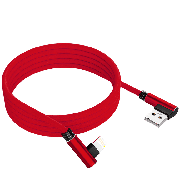 iPhone Lightning Charger, Ironten 3 Pack 6 Ft Red Apple MFi Certified Cable Nylon Braided Cable Fast Charging Cord Compatible with iPhone 14 13 12 11 Pro Max XR XS X 8 7 6 Plus SE iPad