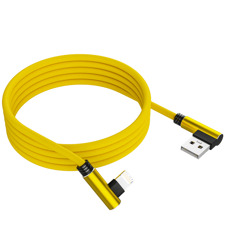 iPhone Lightning Charger, Ironten Pack Ft Yellow Apple MFi