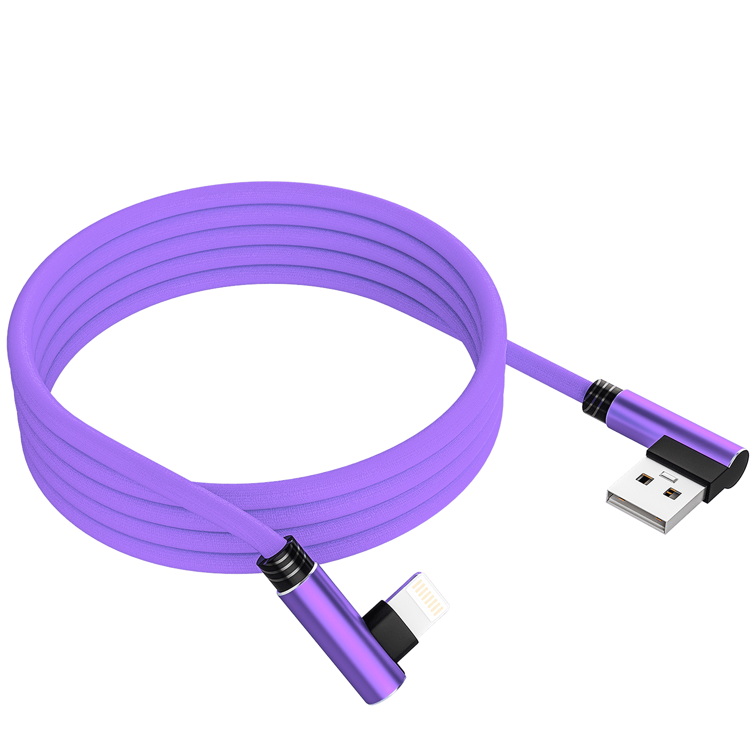 iPhone Lightning Charger, Ironten 4 Pack 6 Ft Lavender Apple MFi