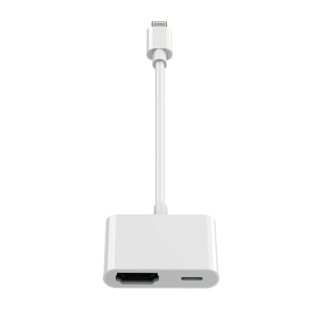 iPhone Lightning to HDMI Digital AV Adapter, 1080P HD Screen Conversion Cable Rechargeable, iPad