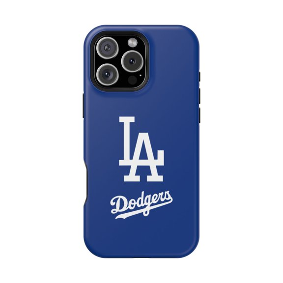 iPhone MagSafe Tough Case - Dodgers Logo Los Angeles American Baseball Blue - iPhone 16 Pro Max / Matte