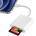 iPhone SD card reader, Lightning SD & Micro SD reader for goodnice