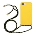 thumbnail image 1 of iPhone SE 2020 Case, iPhone 8 Case, iPhone 7 Case, iPhone 6 Case, Dteck Light Weight Candy Color Slim Rubber Back Phone Case Crossbody Cell Phone Case For Apple iPhone 4.7 inch, Yellow, 1 of 4