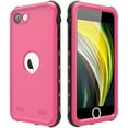 thumbnail image 1 of iPhone SE 2020 Waterproof Case, iPhone SE 2nd Gen Case Waterproof, Allytech IP68 Waterproof Build-in Screen Protector Full Protection Case Cover for Apple iPhone SE 2020, Pink, 1 of 7