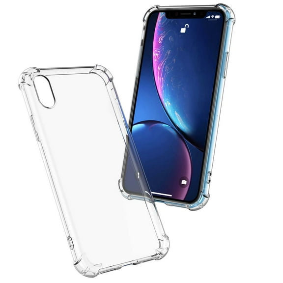 iPhone SE 2020 / iPhone 12 12 Pro Max / 11 11 Pro Max / XR X XS XS Max / 7 8 Plus Case, Njjex iPhone XR Crystal Clear Shock Absorption Technology Bumper Soft TPU Cover Case for Apple