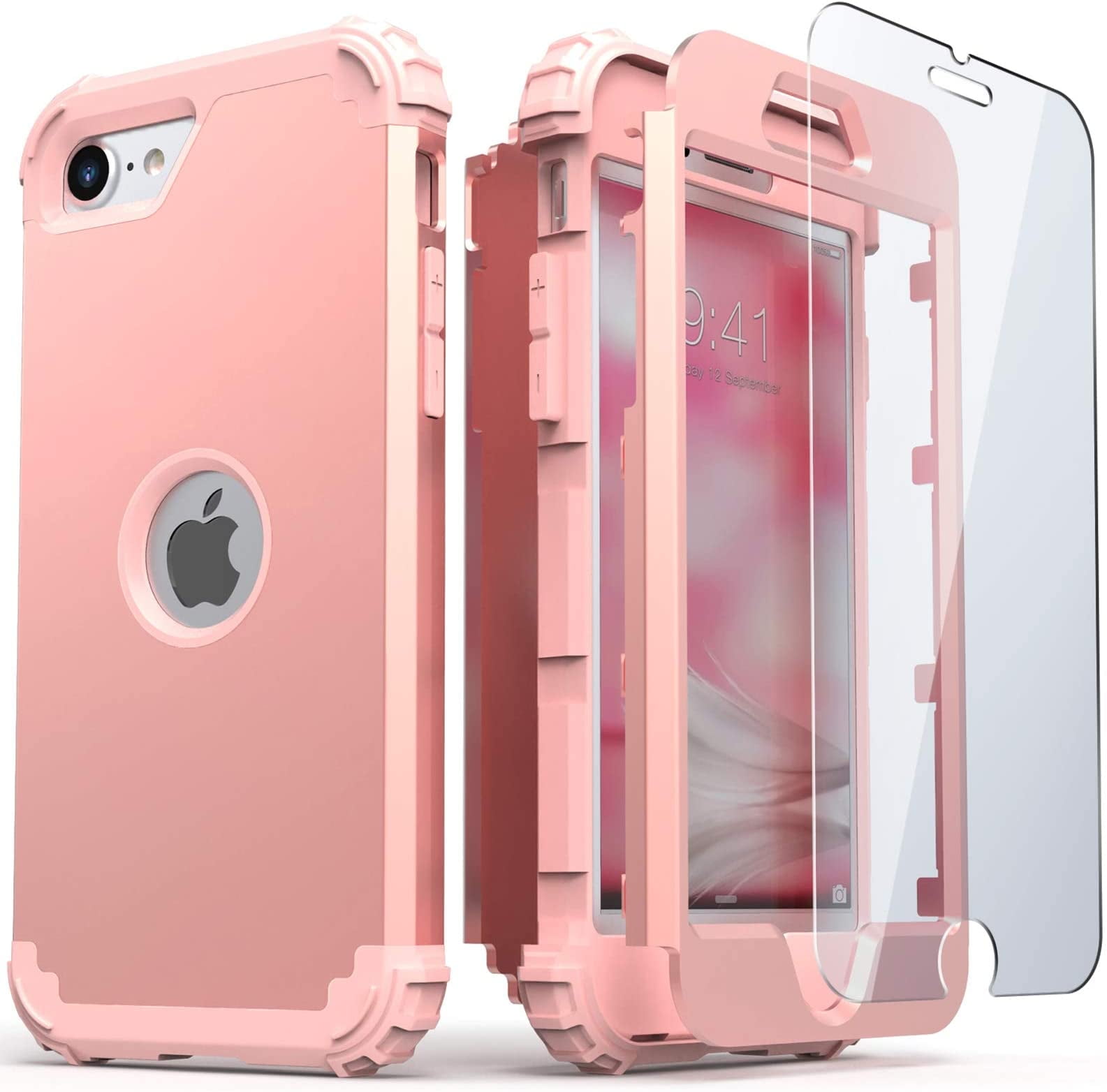 iPhone SE 2022 2020 Case With Screen Protector, Heavy Duty 3 iPhone SE 2022 2020 Case With Screen Protector, Heavy Duty 3