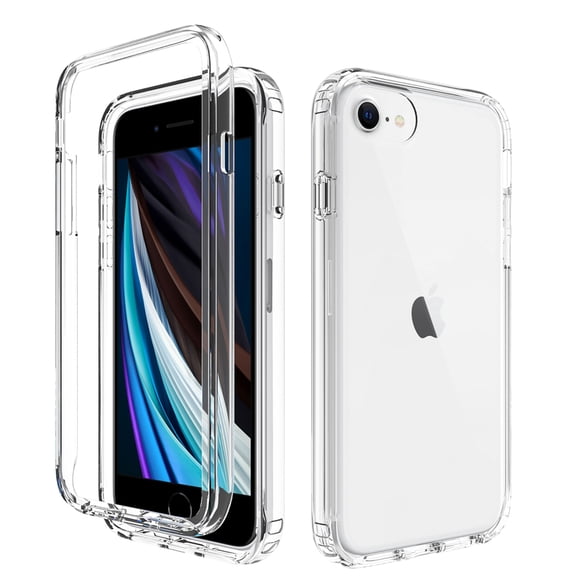 iPhone SE (2022) Case,Dteck Shockproof Rubber Hybrid iPhone 7/iPhone 8/iPhone SE 2020 4.7-inch Case Lightweight Slim Cover for iPhone 7/8/SE 2020/SE 2022,Clear