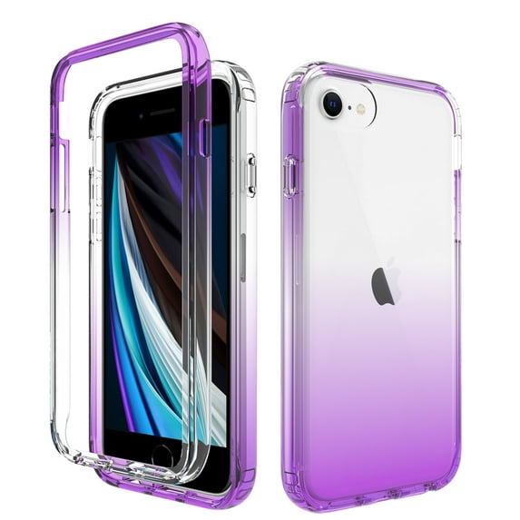 iPhone SE (2022) Case,Dteck Shockproof Rubber Hybrid iPhone 7/iPhone 8/iPhone SE 2020 4.7-inch Case Lightweight Slim Cover for iPhone 7/8/SE 2020/SE 2022,Purple