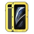 thumbnail image 1 of For iPhone SE 2022 / SE 2020 / iPhone 8 / iPhone 7 Heavy Duty Durable Metal Full Body Protective Case Built-in Screen Protection Shockproof Dustproof Rugged Military Grade Defender Cover, Yellow, 1 of 2