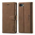 thumbnail image 1 of iPhone SE (2022) Wallet Case,Dteck Magnetic Leather Card Holder Wallet Kickstand iPhone 7/iPhone 8/iPhone SE 2020 4.7-inch Shockproof Rubber Hybrid Cover For iPhone 7/8/SE 2020/SE 2022,Brown, 1 of 8