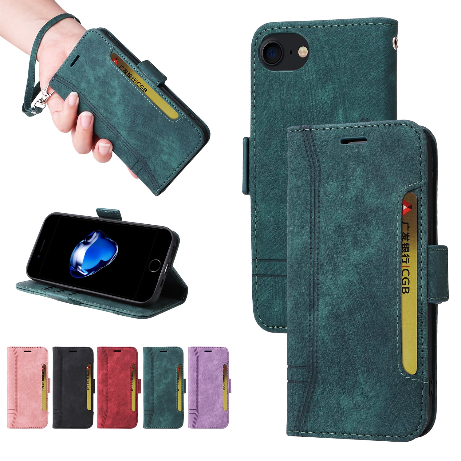 Apple iPhone Plus/Apple iPhone Plus Wallet Cover with Wrist