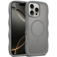thumbnail image 1 of For iPhone SE 2nd Gen 2020 Magnetic Phone Case,Compatible with Mag-safe,Wavy Frame Cute Design for Girls Women,Translucent Matte Hard Back Shockproof Protective Lightweight Phone Case,Gray, 1 of 6