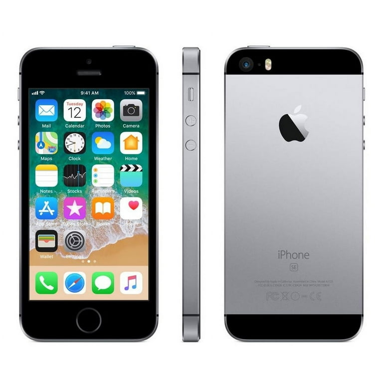 スマートフォン本体 iPhone SE Silver 32 GB au Apple iPhone SE 32GB Gray, Verizon and Unlocked GSM, Used