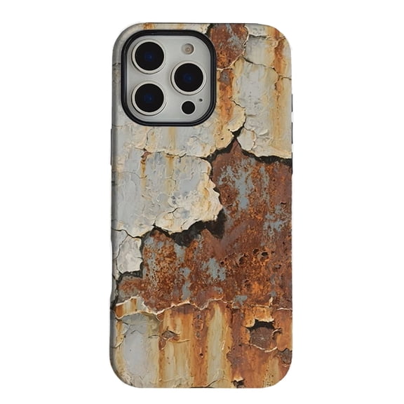 for iPhone SE 3rd Case 2022 iPhone SE 2nd Case 2020 Compatible with MagSafe, Funny Rusty Metal Texture 2-in-1 Dual Layer Cover Shockproof Heavy Duty Protective Magnetic Phone Cases