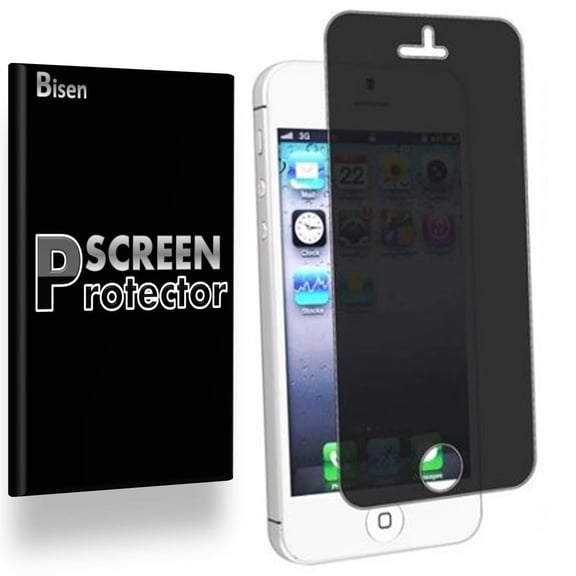 iPhone SE / 5S / 5C / 5 [2-Pack BISEN] Privacy Anti-Spy Screen Protector, Privacy Film To Keep Your Screen Secret, Anti-Scratch, Anti-Fingerprint