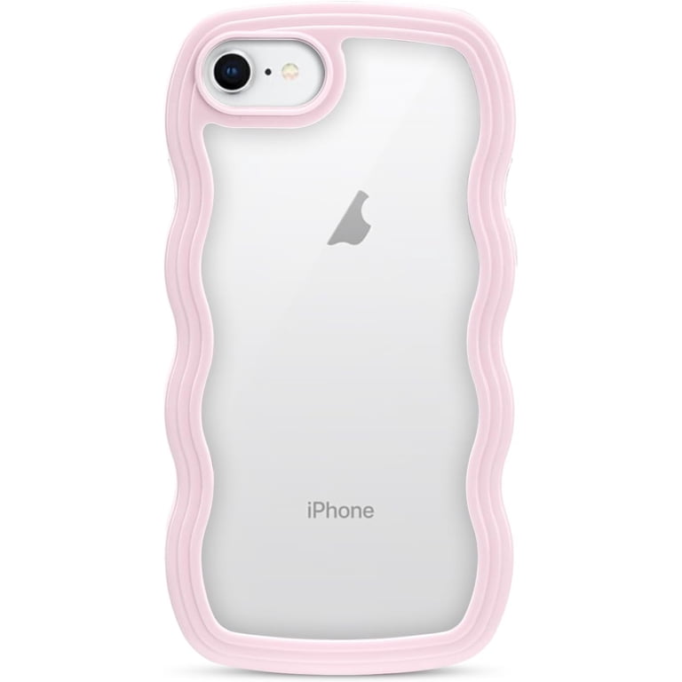 for iPhone SE/7/8 Case 4.7", Cute Kawaii Curly Wave Frame Shape Design, Soft TPU + Hard PC Shockproof Protective Bling Phone Cover for Women Girls, Clear-Pink - Walmart.com for iPhone SE/7/8 Case 4.7", Cute Kawaii Curly Wave Frame Shape Design, Soft TPU + Hard PC Shockproof Protective Bling Phone Cover for Women Girls, Clear-Pink - Walmart.com