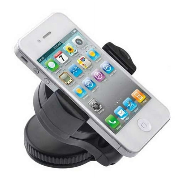 iPhone SE Car Mount Windshield Phone Holder Swivel Cradle Stand Window Glass Dock Strong Suction D3V