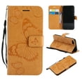 thumbnail image 1 of iPhone SE Case 2022/2020, iPhone 7/ 8 Wallet case, Allytech Pretty Retro Embossed Butterfly Flower Design PU Leather Book Style Wallet Flip Case Cover for Apple iPhone SE 2022/2020 - Yellow, 1 of 6