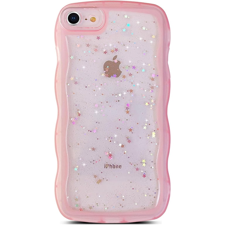 for iPhone SE Case,iPhone 8 Case,iPhone 7 Case,Cute Clear Glitter