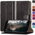 thumbnail image 1 of for iPhone SE2/SE 3rd 2022/7/8 4.7" Phone case[RFID Blocking Leather],[3 Credit Card Slot] Flip Folio Book Shockproof Protector,Holder Stand case,Women Men for Apple SE Wallet Cover,Black, 1 of 12