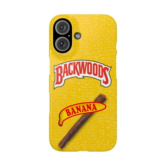 iPhone Slim Case Backwoods Banana Back Woods Yellow Flavor Trendy Gift - iPhone 16