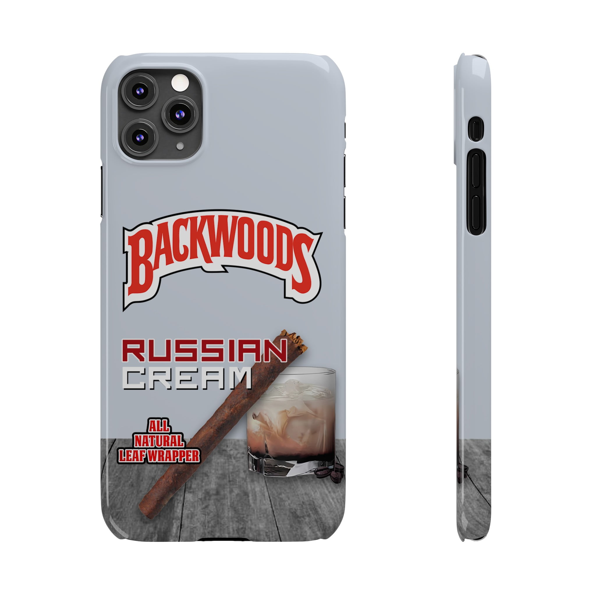 iPhone Slim Case Backwoods Russian Cream White Black Woods Vanilla Flavor