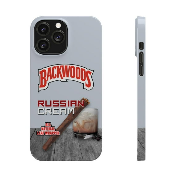 iPhone Slim Case Backwoods Russian Cream White Black Woods Vanilla Flavor