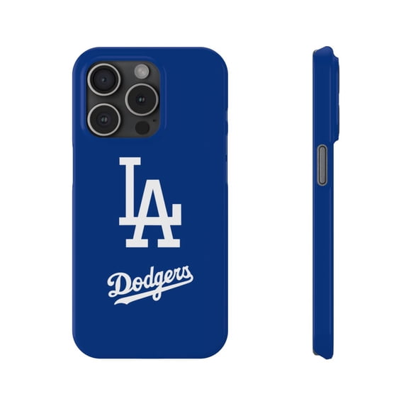 iPhone Slim Case Dodgers Logo Los Angeles American Baseball Blue - iPhone 15 Pro