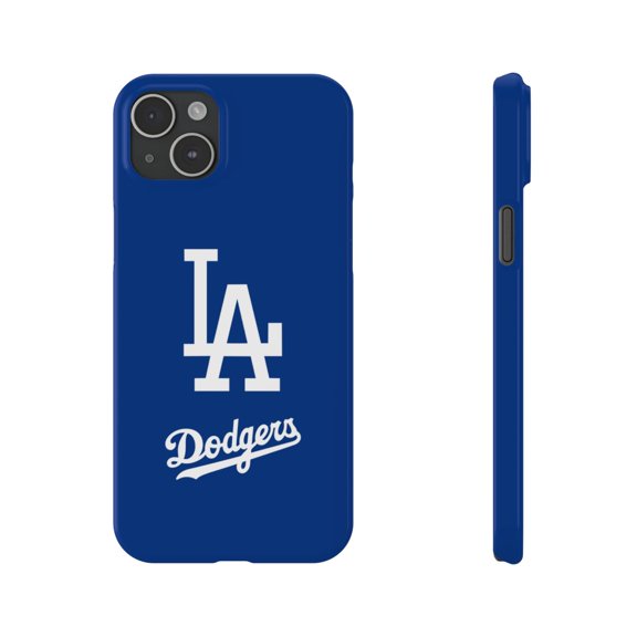 iPhone Slim Case Dodgers Logo Los Angeles American Baseball Blue - iPhone 15 Plus