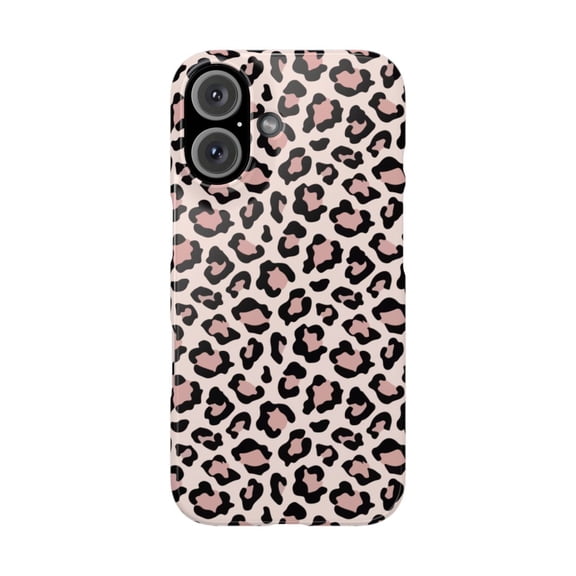 iPhone Slim Case - High Fashion Pink Leopard Girly Pattern Inspired Design - iPhone 16