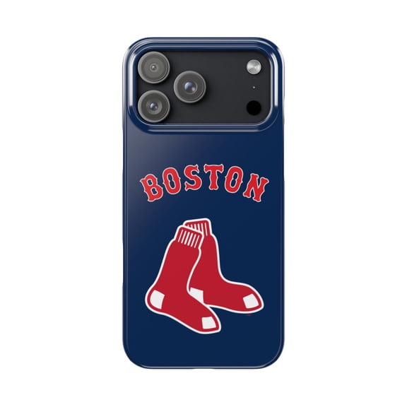 iPhone Slim Case - Red Sox Boston American Baseball Blue Team Socks - iPhone 17 Pro Max