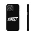 thumbnail image 1 of iPhone Slim Case Stark Industries "Iron" Man Superhero Black Logo Gift - iPhone 15 Pro Max, 1 of 6