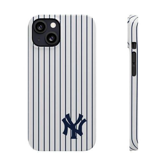 iPhone Slim Case - Yankees New York NY Jersey Baseball Stripes Major White