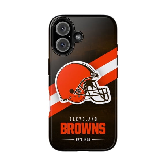 iPhone Tough Case - Browns Cleveland Football Logo Helmet Fantasy Sports - iPhone 16