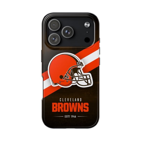 iPhone Tough Case - Browns Cleveland Football Logo Helmet Fantasy Sports - iPhone 17 Pro