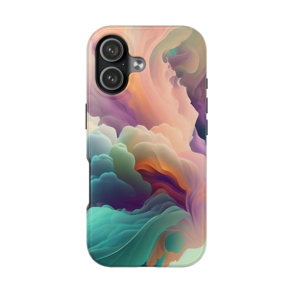 iPhone Tough Case - Cool Smoke Fog Abstract Colorful Clouds Fancy Accessory - iPhone 17