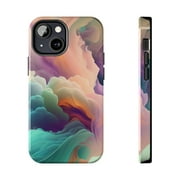 iPhone Tough Case - Cool Smoke Fog Abstract Colorful Clouds Fancy Accessory