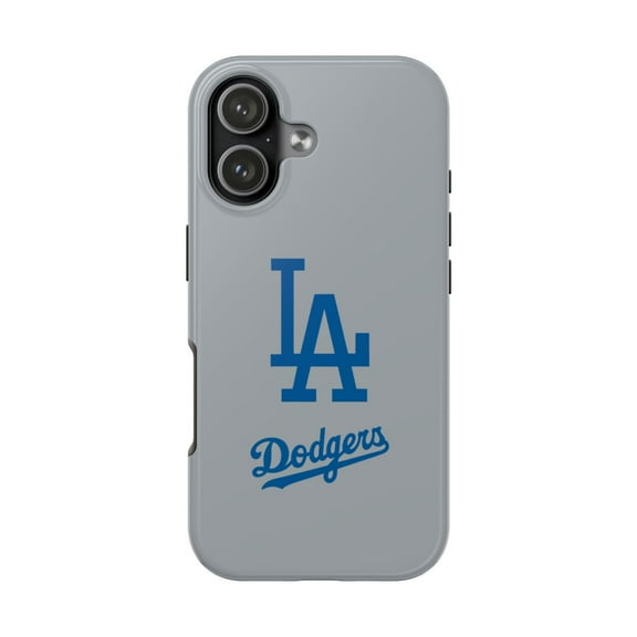 iPhone Tough Case - Dodgers Logo Los Angeles American Baseball Silver - iPhone 17
